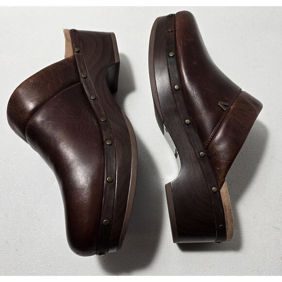 Vionic Kacie Comfort Ergonomic Women's Clog Mules EUR 38 US 7 Brown Leather - Picture 4 of 10